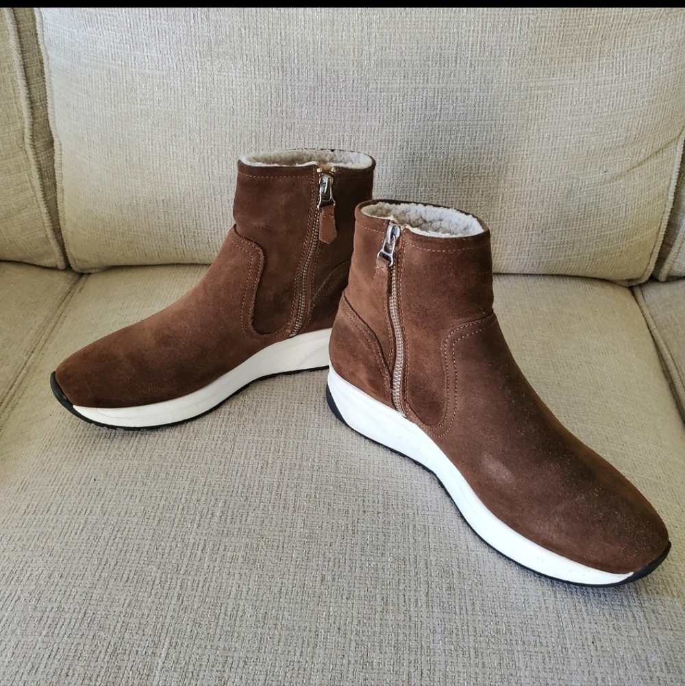 Aquatalia Betty Weatherproof Suede Sneaker Boot